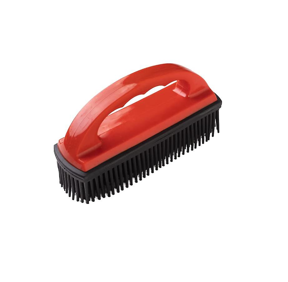 Red D Handle Pet hair brush
