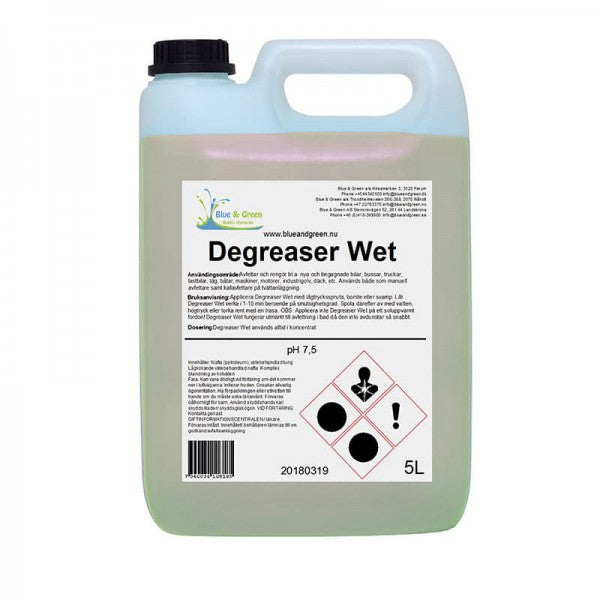 Blue & Green Degreaser Wet 5 liter