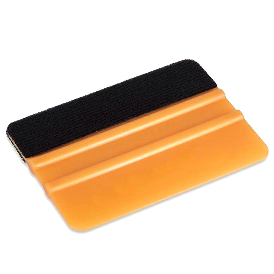 Gold squeegee with fabric felt  10 x 7,2 cm
