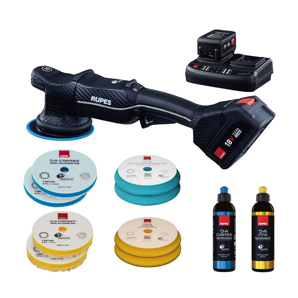Batteridriven Rupes Polermaskin HLR15/Bas Paket