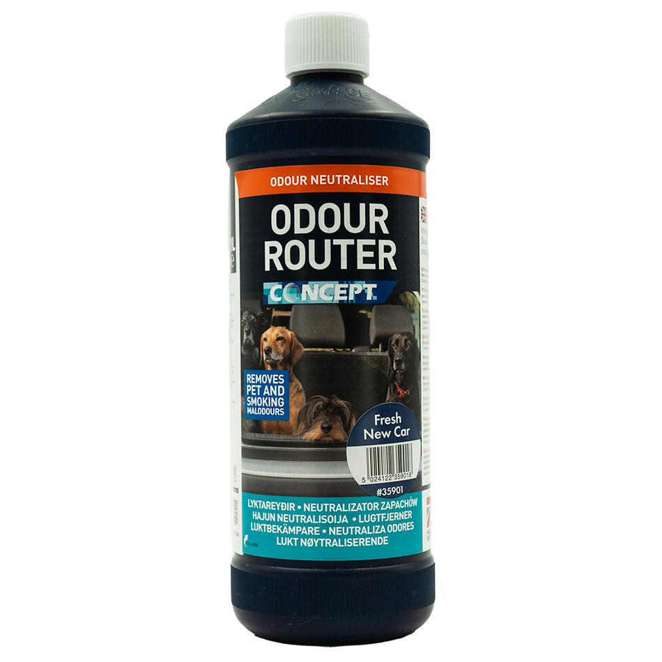 ODOUR-Router Fresh New Car, tar bort dålig lukt, 1 Liter