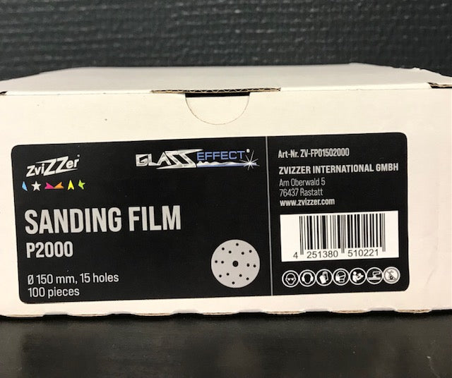 Zvizzer Sanding Film P2000 150 mm/15 holes (100 pcs)