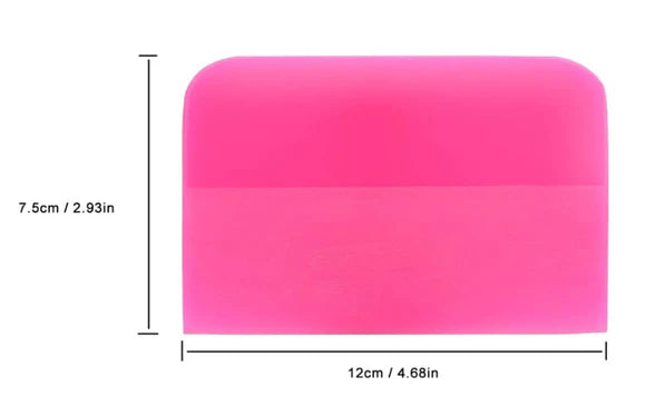 Pink PPF squeegee  12 x 7,5 cm 90  durometer