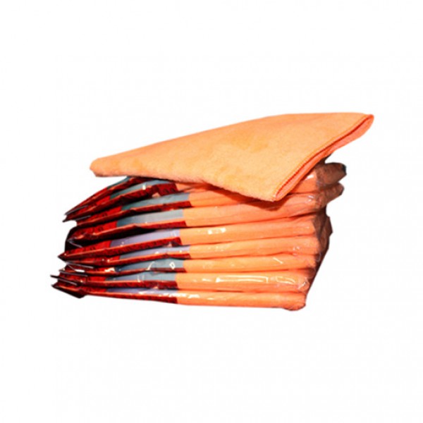 Microfiber cloth Orange 40x40cm (10-pack)
